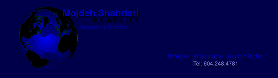 Mojdeh Shahriari - Refugee, Immigration, Human Rights Lawyer in Canada